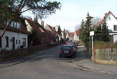 Einfahrt zur Strae Up Willmannsland