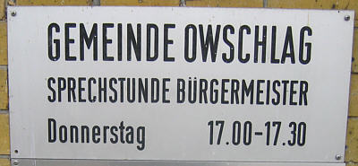 Sprechstunde Bürgermeister in Owschlag